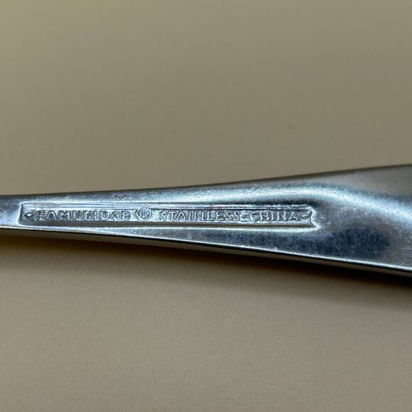 3 Tea Spoon Teaspoons Malibu Satin Cambridge Silver 6 1/4"  Round  Tip - Picture 4 of 5